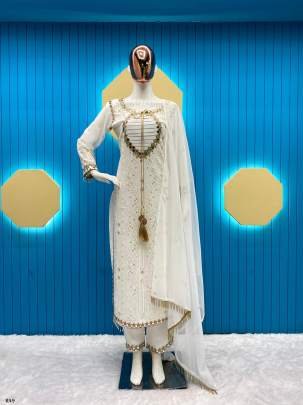 Designer Sequence Georgette Ethnic Kurtis Set