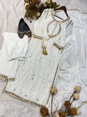 Designer Sequence Georgette Ethnic Kurtis Set