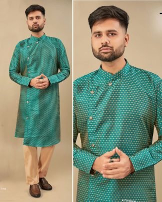 Designer Silk Jequard kurta pajama