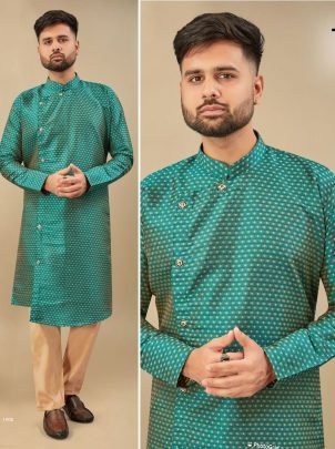 Designer Silk Jequard kurta pajama