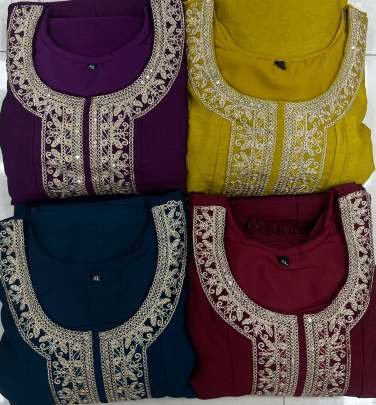 Designer Vichitra silk yellow Top Bottom Dupatta Set