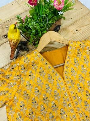 Diamond Silk Three Piece Suit  In Beautiful Yellow