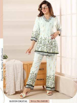 Digital Print Rayon Co ord Set 