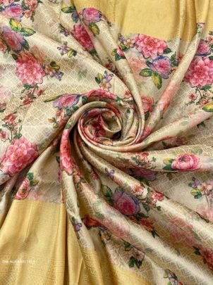 Digitally Printed Kuber Pattu Silk Saree