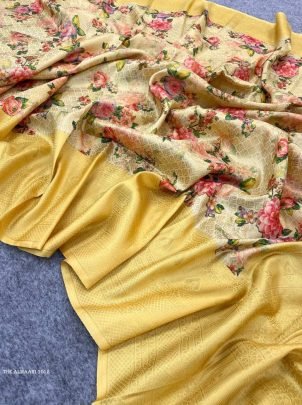 Digitally Printed Kuber Pattu Silk Saree