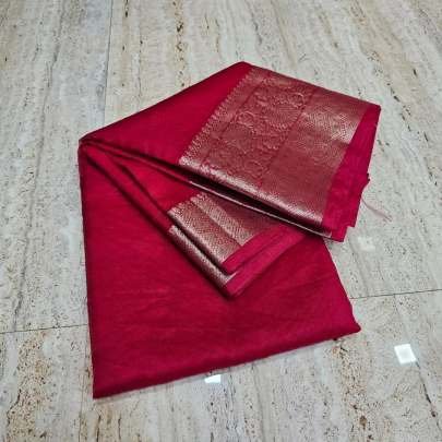 Dyeable Banarasi Kora Organza Saree with Elegant Skirt Border