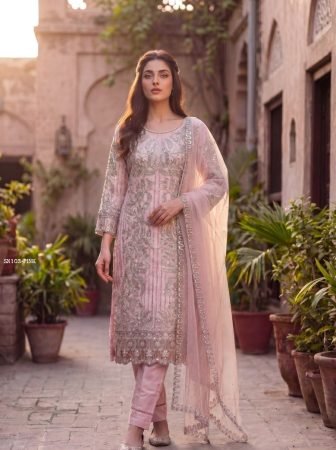 Elegant Kurta Set with Heavy Work And Lace Dupatta