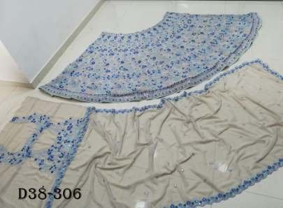 Elegant Faux Georgette Lehenga Choli Set Sequins Work