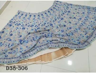 Elegant Faux Georgette Lehenga Choli Set Sequins Work