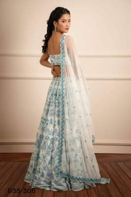 Elegant Faux Georgette Lehenga Choli Set Sequins Work