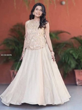 Elegant Party Wear Lehenga Set with Designer Shrug And Blouse