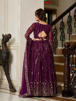 Embroidery And 5mm Sequence Work Georgette Lehenga Choli