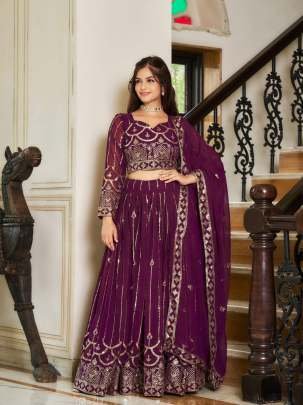 Embroidery And 5mm Sequence Work Georgette Lehenga Choli