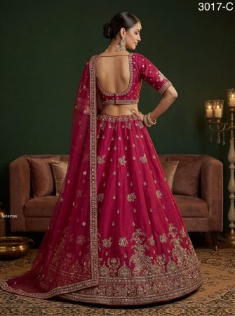Ethnic Bridal Lehenga Choli with Heavy Zari And Sequins Work