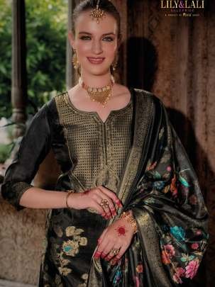 Ethnic Wear Black Colour Kurti Pant With Dupatta