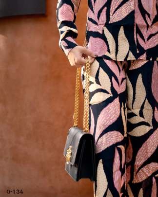 Exclusive Black Co ord Set With Digital Print