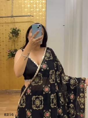 Exclusive Black Fancy Santoon Lehenga Choli With 4 Mtr Flair