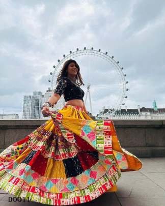 Exclusive Designer Digital Print With Mirror Work Navratri Lehenga Choli