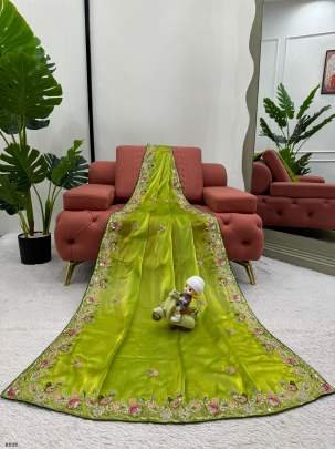 Exclusive Green Designer Jimmy Chu Saree