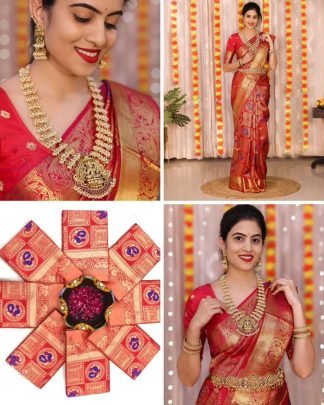 Exclusive Jacquarad Border Rich Pallu Soft Lichi Silk Saree