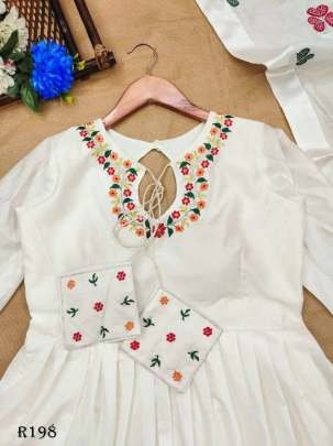 Exclusive KGF Anarkali Kurtis With Flower Printed Dupatta