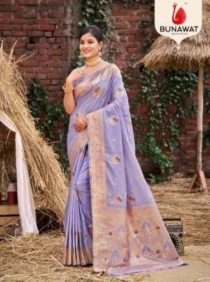 Exclusive Manju Silk Designer Silk Saree By Bunawat Brand