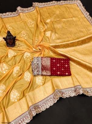 Exclusive Muster Multi Work Khadi Georgette Silk Saree 