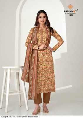 Exclusive New Suryajyoti Paarul Vol 1 Cotton Dress Material