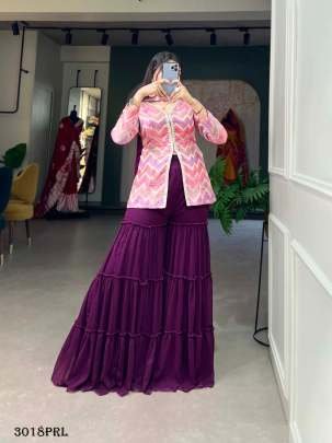 Exclusive Party Wear Koti With Palazzo Set