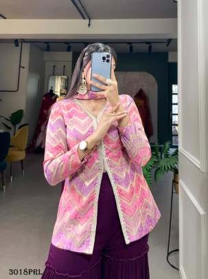 Exclusive Party Wear Koti With Palazzo Set