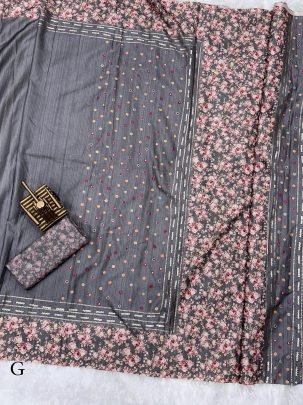 Exclusive Pragya tusser cotton sarees with designer katha work