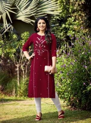 Exclusive Rangpriya Designer Kurtis Set By Fiesta