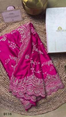 Exquisite Designer Tread And Sequin Embroidered Work Saree