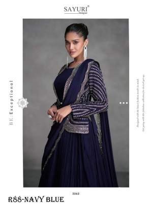 Extra Ordinary Navy Blue Branded Jugni Lehenga Choli By Sayuri Designer