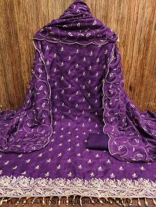  Purple Unstitched Salwar Suit Set