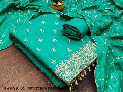Rama  Unstitched Salwar Suit Set