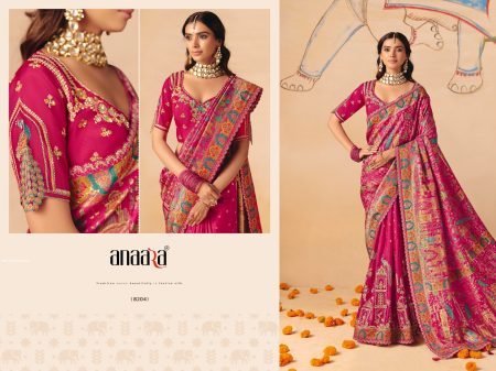 Tathasu Launch New Rani Pink Dola Silk Saree