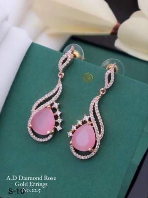 Fancy AD Collection Gold Earrings