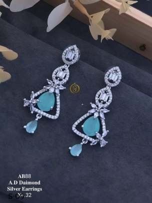 Fancy AD Collection Silver Earrings