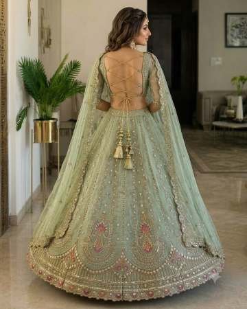 Fancy Beads Cut Dana Work Lehenga With Choli
