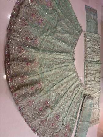 Fancy Beads Cut Dana Work Lehenga With Choli