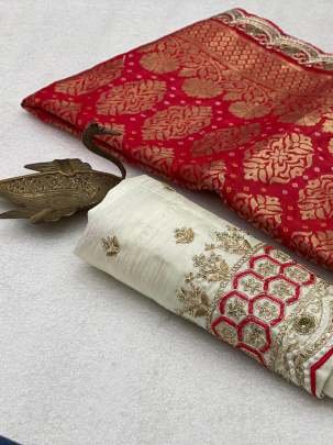 Fancy Border Work Bandhani Banarasi Silk Saree