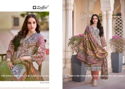 fancy gulrez pure cotton dress material catalog by zulfat