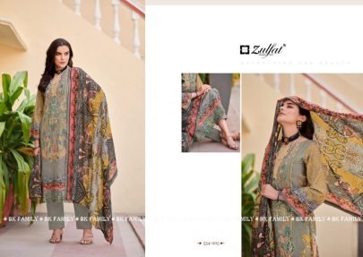 fancy gulrez pure cotton dress material catalog by zulfat