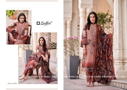 fancy gulrez pure cotton dress material catalog by zulfat