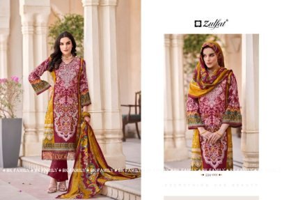 fancy gulrez pure cotton dress material catalog by zulfat