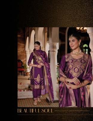 Fancy hand Work Wine  Kurti Pant Dupatta Set