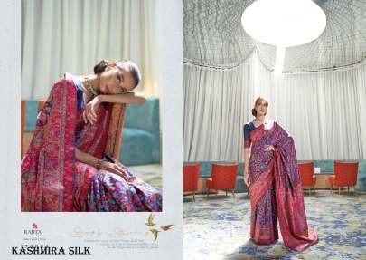 Fancy Handloom Weaving Kashmira Silk Saree From Girnar Fashion