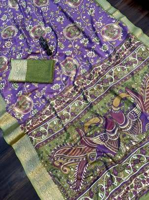 Fancy Heavy Mul Cotton Saree With Jacquard Border