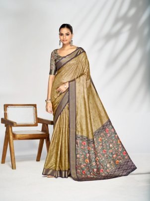 Fancy Jacquard Weaving Rich Look Saree With Unstitched Blouse 